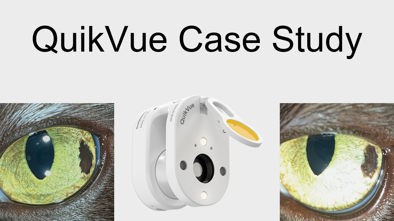 QuikVue Vet Case Share - تصبغ القزحية التدريجي